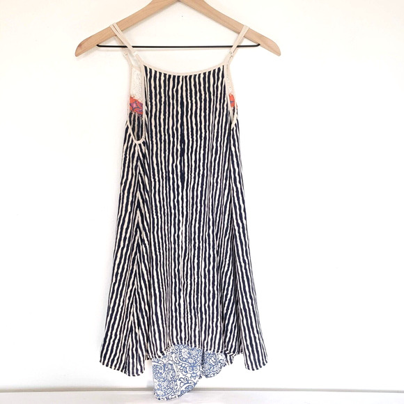 Flying Tomato Women SIZE S Geometric Tunic Top Mini Dress Spaghetti Strap FLAW - Picture 7 of 11